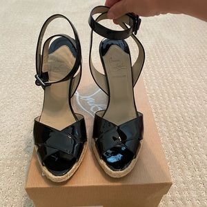 Christian Louboutin Espadrille Wedge Pump